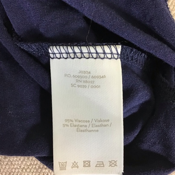 Boden ”Betty “  Star detail Jersey V-neck Long Sleeve Tunic  Women Size 6R - Picture 7 of 8